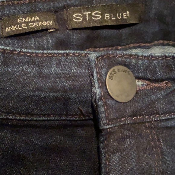 STS Dark Blue 98% Cotton Stretch Skinny Jeans Never Used - Picture 10 of 16